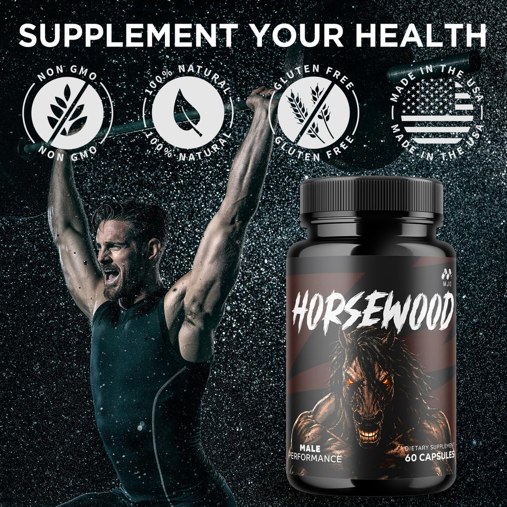 (5 Pack) Horsewood Capsules, Official Horsewood Pills for Men with All Natural Ingredients, Max Strength Supplement with Premium Vitamins Supporting Optimal Wellness and Advanced Health (300 Capsules)