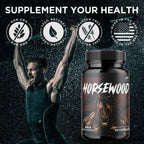 Horsewood Capsules, Official Horsewood Pills for Men with All Natural Ingredients, Max Strength Supplement with Premium Vitamins Supporting Optimal Wellness and Advanced Health Naturally (60 Capsules)