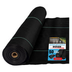 Super Geotextile Woven Geotextile Fabric for Driveway and Road Stabilization, Construction Underlayment, Erosion Control, Commercial Grade 50 Year for Gravel Roads and Pavers (20x60) Ships Folded