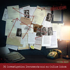 Unsolved murder mystery game - Cold Case Files Investigation - CRYPTIC KILLERS - Detective Evidence & Crime File - individuals, date nights & party games- "Murder at Merivale Manor"