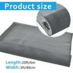 3 * 20 FT Drainage Non Slip Flooring Mats Swimming Pool Bathroom Anti-Fatigue Rubber Matting Heavy Duty Commercial Anti Slip Floor Mats for Garage Restaurant Sauna SPA