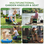 Walensee Garden Kneeler and Seat, with Wider Soft Kneeling Pad & Tool Pouch