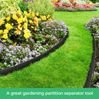 2-Inch x 100 FT Landscape Edging Border with 150 Stakes, Plastic Edging for Landscaping Garden Edging Border, Flexible Landscaping Edging for Garden Flower Beds Yard Lawn Pathway Paver (Black)