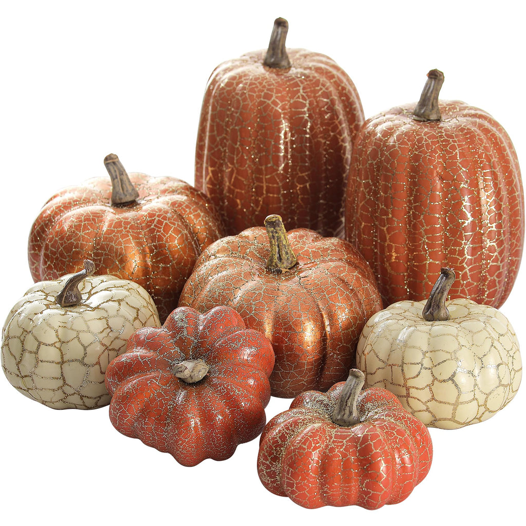 Artgar Pumpkin Decor, 8 PCS Halloween Pumpkin