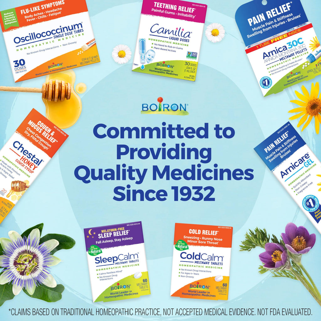 Boiron SleepCalm Tablets Sleep Aid for Deep, Relaxing, Restful Nighttime Sleep - Melatonin-Free and Non Habit-Forming - 120 Count