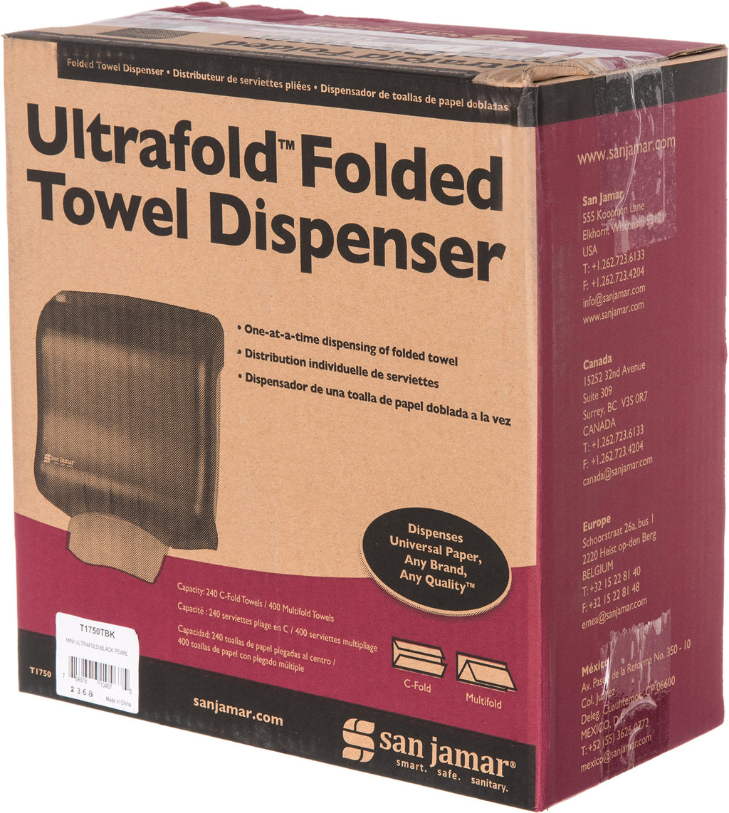San Jamar Ultrafold Paper Towel Dispenser T1750TBK - 1 Each