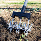 Walensee Rotary Cultivator, Hand Tiller for Soil Mixing or Reseeding