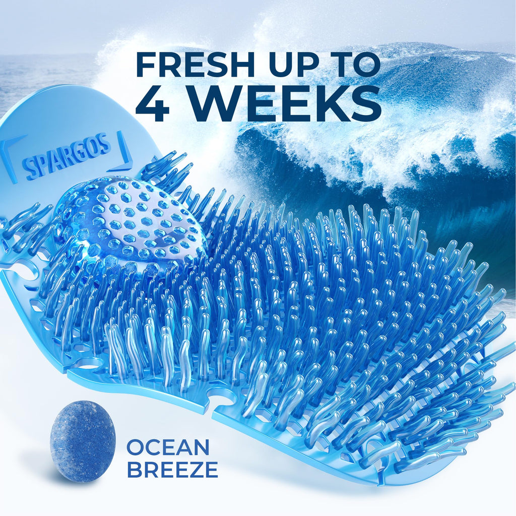 Spargos Rim Hanger Toilet Bowl Cleaner, 12 Pack Ocean Breeze