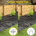 GZBEVITAR Landscape Fabric Stakes, 8 Gauge Circle Top Landscape Pins