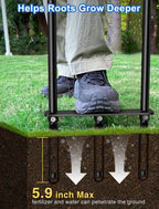 Xuperace Lawn Aerator Tool, Core Aerator Lawn Tool with Alloy Steel Material, Sturdy Grass Aerator for Lawn Health Soil Yard Aerator
