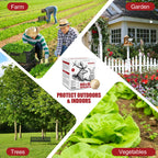 Deer Repellent Ball 12 Pcs, Rabbit Repellent Outdoor, Effective Deer Deterrent for Garden, Protect Your Plants with Powerful Repellents Deer for Flowers, Shrubs & Trees