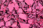 Playsafer Rubber Mulch Nuggets Protective Flooring for Playgrounds, Swing-Sets, Play Areas, and Landscaping (Hot Pink, 16 CU. FT. - 400 LBS)