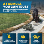 Vuba Easihold Rock & Mulch Glue for Landscaping - Gravel Glue Binder Non-Toxic Mulch and Bark Adhesive, Pet Safe, 107 sqft Coverage, Lockdown Clear Gravel/Pebbles/Stones Stabilizer (1 Gallon)