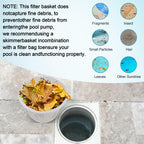 8'' Durable Custom Molded Replacement Inground Pool Skimmer Basket 27180-009-000, Perfect Fit for Hayward Skimmers B-9 B9 U-3 SPX1070E