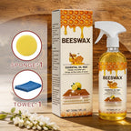 Beeswax Floor Spray,Beeswax Essential Oil Wax,2026 New Beeswaxs Wood Polish Spray,Upgrade Natural Furniture Waterproof Polish and Cleaner for Wood Multipurpose Wood Wax Restorer for Floors(335ml)