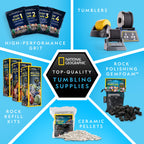 National Geographic Rock Tumbler Refill Kit 1 Lb. Madagascar Rocks & Accessories