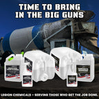 Legion Chemicals Heavy Concrete Remover – Dried Concrete & Cement Dissolver (Non-Corrosive, Biodegradable Acid Alternative), Safe on Equipment, 1-Quart Spray