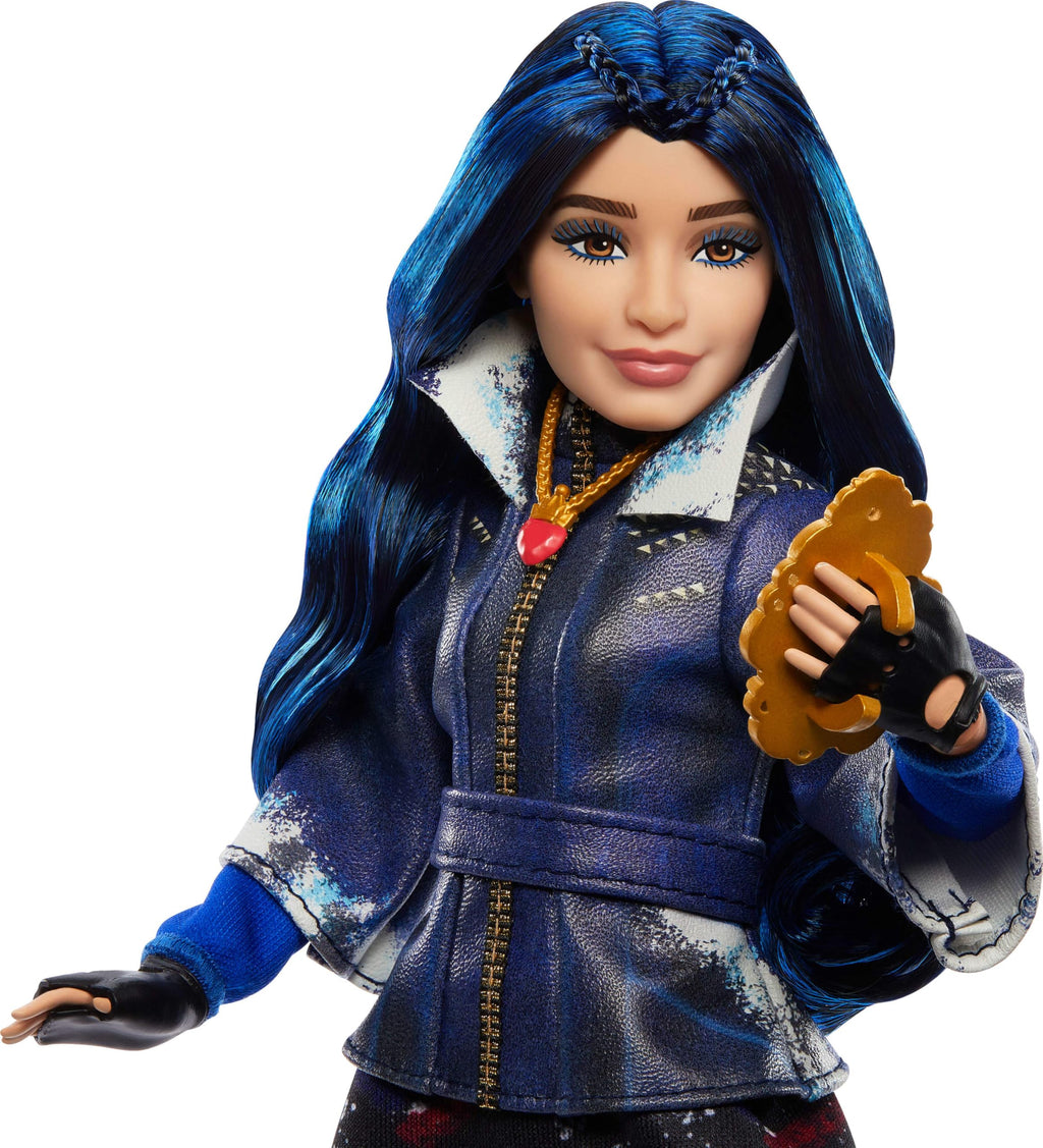 Mattel Descendants Evie Isle of The Lost Tenth Anniversary Fashion Doll with Removable Outfit, Accessory & Bendable Joints, Inspired by The Movies