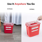 Alcedo Large Sharps Container 2 Gallon (2-Pack) Home & Professional Use