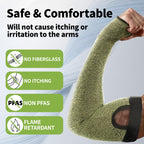 Schwer 2 Pairs CORE ANSI A5 Cut Resistant Sleeves, Flame-resistant, S081