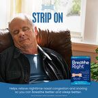 Breathe Right Nasal Strips, Extra Strength Tan Nose Strips, Drug-Free Nasal Congestion Relief for Better Breathing, Help Relieve Snoring, Caused by Colds & Allergies, Deviated Septum, 30ct