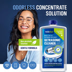 WoldoClean Ultrasonic Cleaner Solution Concentrate - 25.4 Fl Oz Makes 8 Gallons for Eyeglass, Sunglasses, Retainer, Denture, Aligner, Razor and Gun Parts