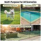 Tilvex 6.6x100ft Plastic Mesh Fencing,0.4in Mesh Deer Fence