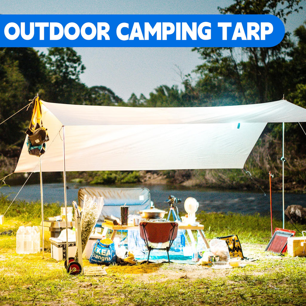 Tarp 30x60 ft Heavy Duty 12mil 100% Waterproof High Durability Multipurpose,Uv Resistant,White Tarp Suitable for Swimming Pools, Boats, Camping, Courtyards, Etc -by MVPNET