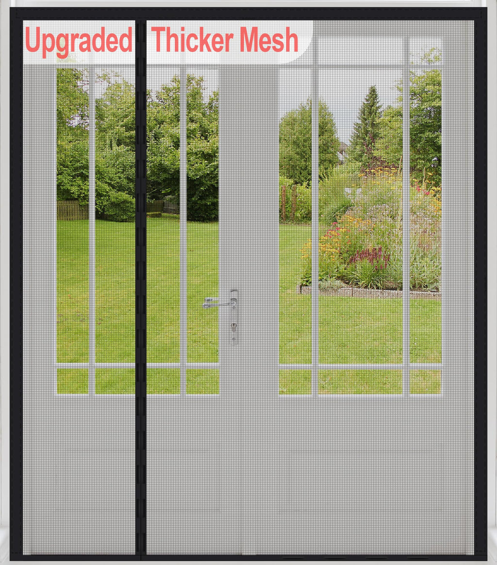 Reversible Side Opening Wide Magnetic Screen Door for Sliding & French Door