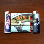 Custom Lighter Stickers with Own Pictures, Personalize Lighters PVC Film Wraps Reusable up to 3 Times - 6 Pack Upload 6 Photos Suitable for Bic Pocket Lighter Ideal for Gifts