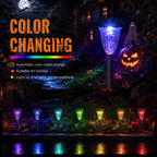 TISEJOY Solar Lights Outdoor Waterproof for Pathway, 12 Pack Color Changing