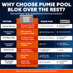 Pumie 1-Pack Pumice Stone for Pool Tile Cleaning - Calcium Remover for Tile & Plaster Stain - Cleaner for Calcium Build Up - Grout & Concrete Scouring - Pool Blok PB-12-5.75x2.87x2.87