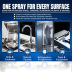 Sheila Shine 32oz Stainless Steel Cleaner and Polish - Cleans, Polishes & Protects Kitchen Appliances, Refrigerators, Sinks, Ovens & Grills - Leaves Streak Free Shine - Stainless Steel Spray Cleaner