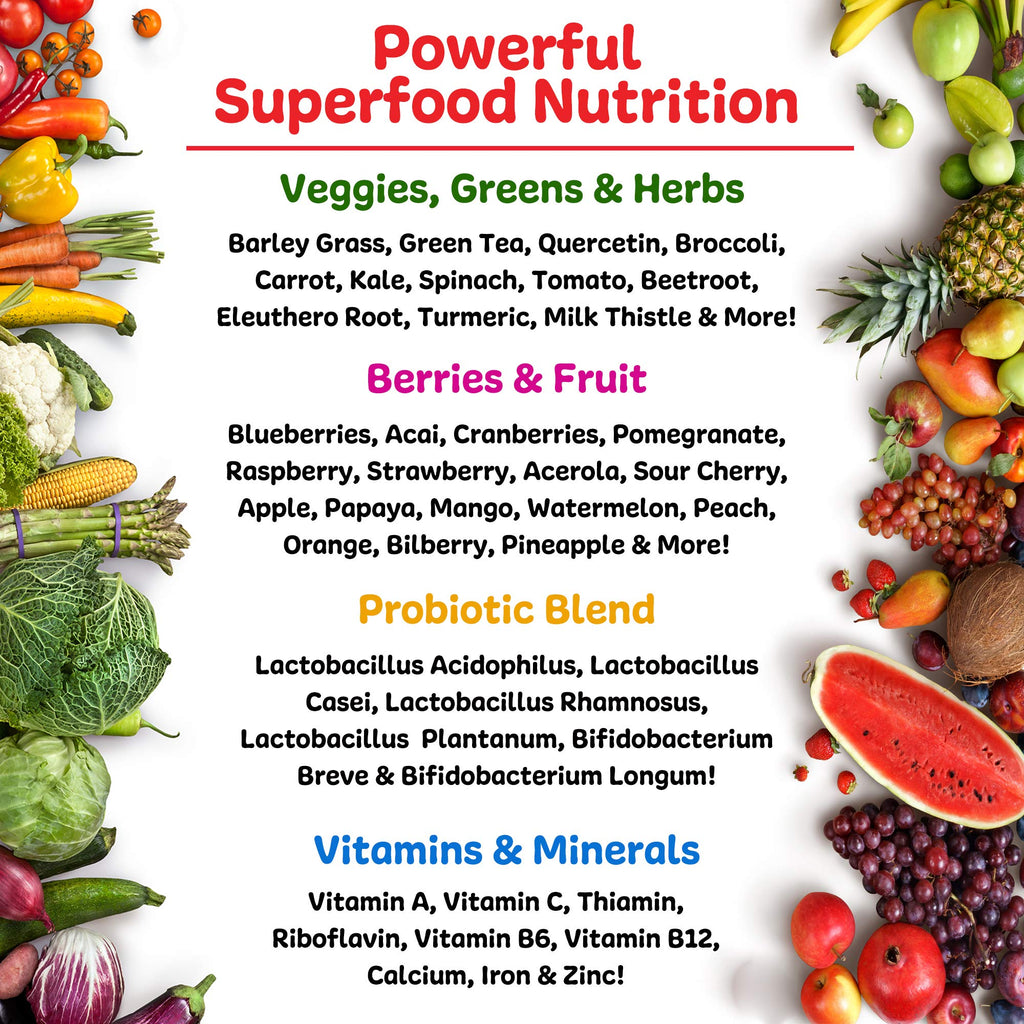 New Vitality Ruby Reds | Delicious Reds Powder Fruit & Vegetable Supplement with Potent Vitamins, Minerals, Enzymes, Herbs, Nutrients and Probiotics for Overall Health 11 oz. (30 Servings)