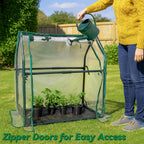 Gardzen Mini Greenhouse with Waterproof Base, 6.2"(L) x18.9(W) x33.3(H)