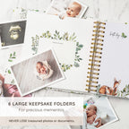 Keepsake Baby Memory Book – Timeless Gender Neutral First 5 Year Baby Book