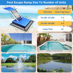 Fayoo 2PCS EVA Pool Animal Escape Ramp with Reflective Strips, Frog Saver Log for Swimming Pool, Critter Escape Device for Frog, Toad, Lizard, Chipmunk, Small Animal Saver for Pool, Spa and Pond