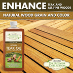 STAR BRITE Outdoor Collection Premium Golden Teak Oil - for Use On All Teak & Fine Woods - Ultimate Protection from Sun & Harsh Weather - 16 OZ (052216)