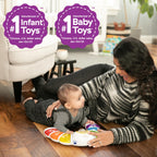 Baby Einstein Glow & Discover Light Bar Musical Activity Station and Tummy Time Toy, Montessori Cause and Effect Early Learning for 3-36 months