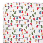 Little Unicorn Fitted Crib Sheet | 100% Cotton Muslin | Super Soft | Sized for Standard Baby Crib & Toddler Mattress | Machine Washable | 52��� x 28��� x 6��� (Christmas Bulbs)