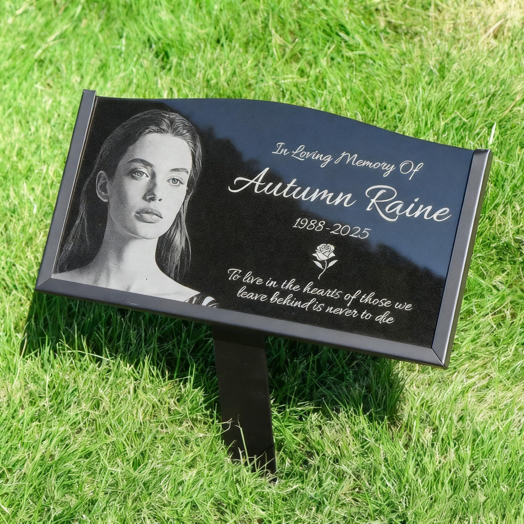WANGYOU Personalized Headstones, Custom Grave Marker for Cemetery Humans