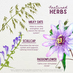 WishGarden Herbs Quiet Time for Kids, Organic Herbal Calming Tincture with Passionflower, Milky Oat & Skullcap, Eases Tantrums, Soothes Overstimulated Kids, Supports Bedtime Calm, Liquid Drops, 2oz