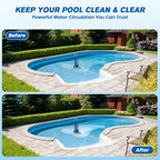 Acopair 1 HP Automatic Pool Cover Pump 5000 GPH - Submersible Water Removal Pump with 26ft Power Cord & 3/4” Check Valve for Pool, Hot Tubs, Rooftops, Water Beds and more (2026 Upgrade）
