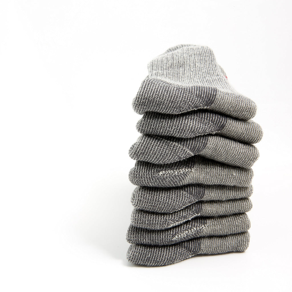 Ballston Lightweight 81% Merino Wool Crew Hiking Socks - 4 Pairs for Men and Women(Lunar Gray, S (Fits Women's Shoe 4-6, Youth 1-4))
