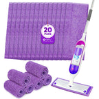 Orighty Reusable Mop Pads for Swiffer PowerMop, 20 Pack Power Mop Pads Refills for 13 ''-15 '' Spray Mop, Microfiber Mop Pads Refills for Multi-Surface Floor, Machine Washable
