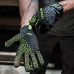 AWP Dura-Knit��� Work Gloves, Advanced 3D-Knit, Performance Grip, Durable, Touchscreen, Large, Black/Green