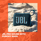 JBL Go 4 - Ultra-Portable, Waterproof and Dustproof Bluetooth Speaker, Big JBL Pro Sound with Punchy bass, 7-Hour Built-in Battery, Made in Part with Recycled Materials (Black)
