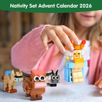 Nativity Advent Calendar 2026 Kids – 24 Days Building Blocks Kits Countdown Gifts, Christmas Stocking Stuffer Building Toys for Boys, Girls, Teens & Adults Ages 6+