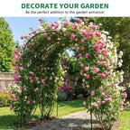 SUNYRISY 71" x 47" x 83" Garden Arch Trellis for Climbing Plants Outdoor