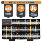 Jackson Palmer 2251 Piece Hardware Assortment Kit with Screws, Nuts, Bolts & Washers (3 Trays)…